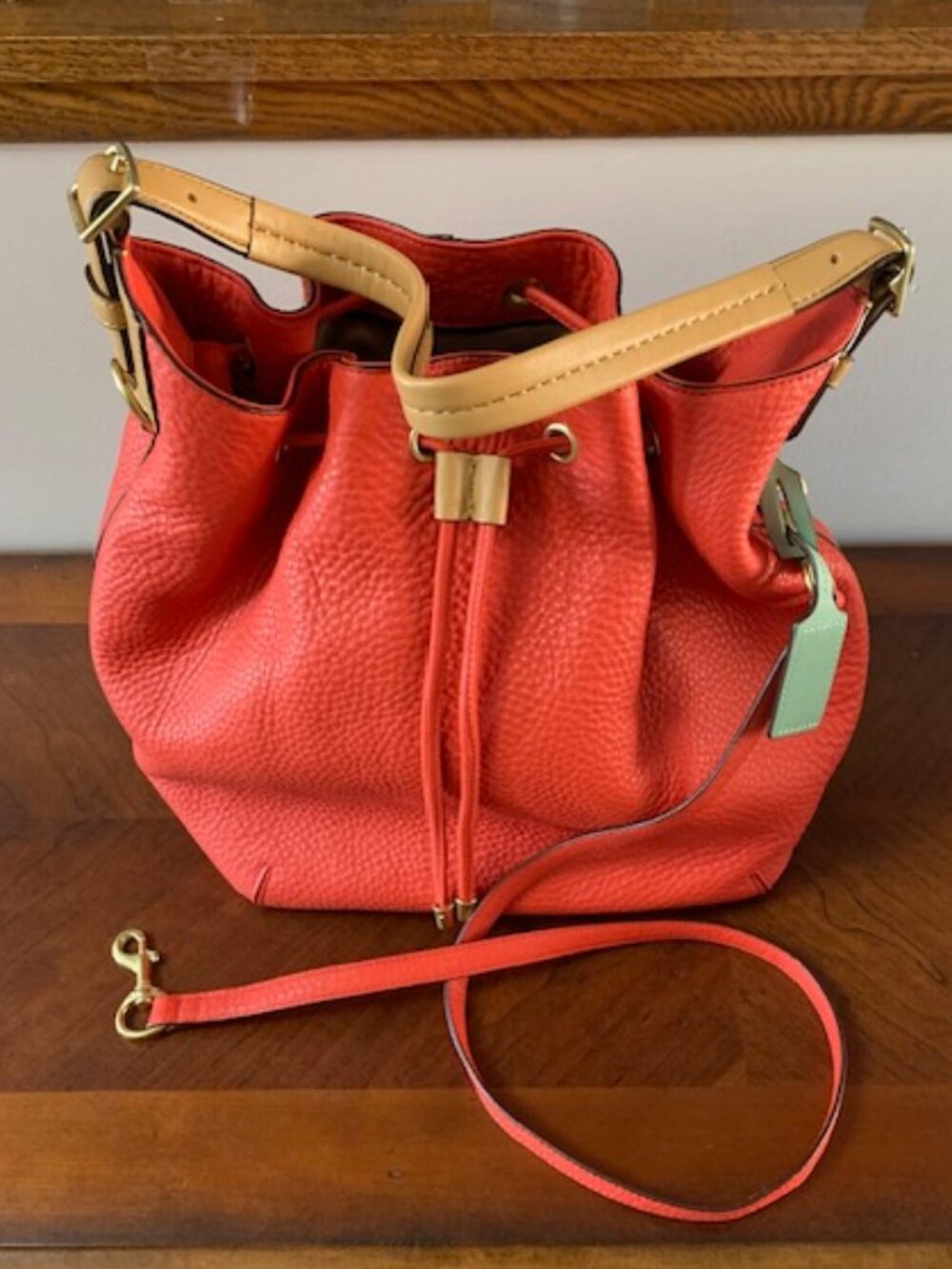 NWT Coach pebble leather bag